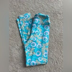 Lularoe Tween Floral Patterned Leggings